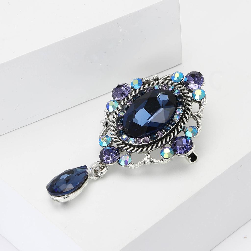 High-End Retro Small Court Pendant Baroque Brooch Fashion Temperament Women'S Clothing Corsage Jewelry Pin