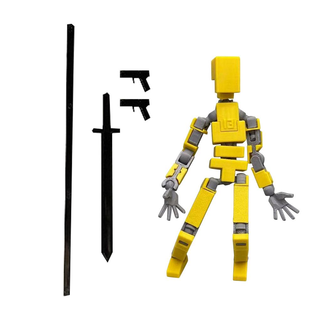 Многосуставная человеческая кукла с 3D-печатью, полностью подвижная декомпрессионная игрушка в механическом стиле