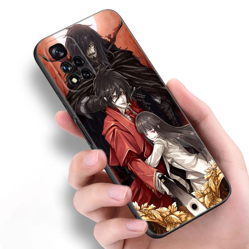 Аниме Hellsing черный силиконовый чехол для телефона Xiaomi POCO X3 X4 NFC F5 M3 M4 M6 X5 X6 Pro F3 F4 GT 5G C55 C65 M5