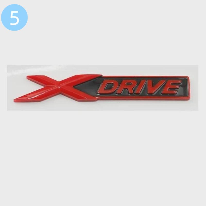 Автомобильный ABS XDrive Багажник Крыло Дверь Логотип Значок Наклейки Стайлинг Наклейка Для B-M-W X1 X3 X4 X5 X6 X7 E84 F48 F25 G01 F15 G05 E71