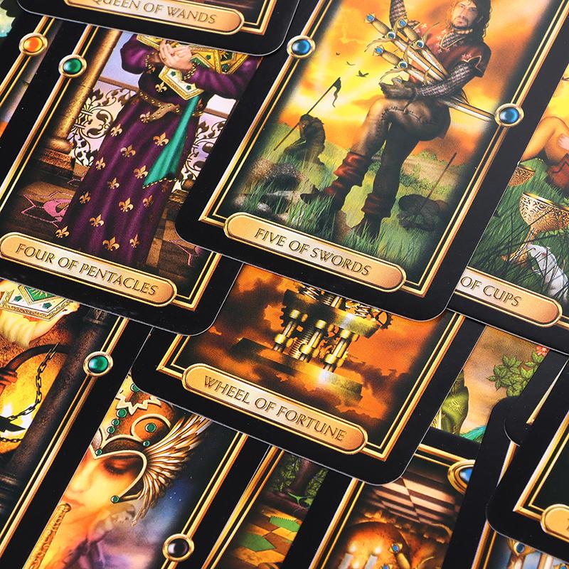 Easy Gilded Tarot English Board Game Divination Prediction Multiplayer Game