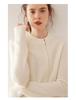 Asymmetrical Collar Double Zipper Knit Cardigan Jacket - Versatile Round Neck Cashmere Cardigan for Women, 2026 Edition