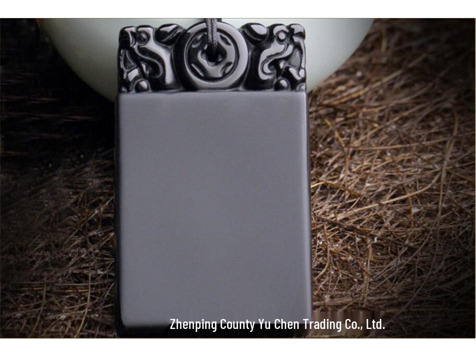 Амулет Мира и Безопасности из Обсидиана Нефритовый Кулон Шарм для DIY Браслета