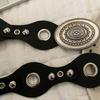 Vintage Women's Rivet Belt Leopard Dress Jeans Belt Leather Waistband  Waist Accessories