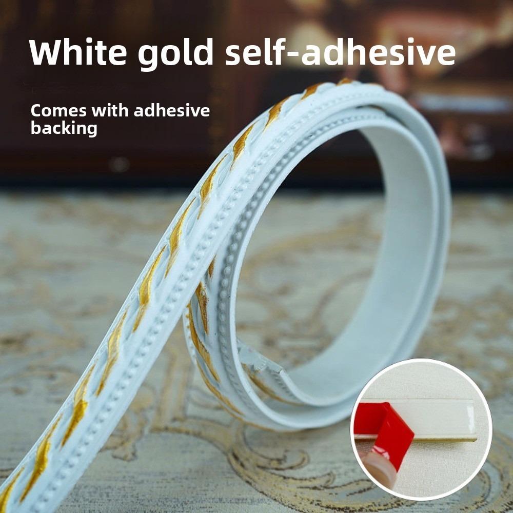 1мx12мм Декоративная линия для стен Самоклеящаяся Имитация тиснения Потолочный плинтус Водонепроницаемая 3D Декоративная отделка для дома