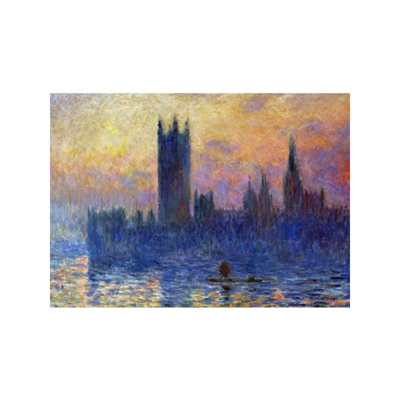 Выставка Клода Моне, художественные плакаты, холст, масляная живопись, сад, лодка, озеро, пейзаж, природный ландшафт, настенная живопись