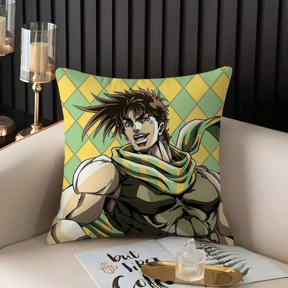 Чехол для подушки J-JoJo B-Bizarre Adventure Домашний Общежитие Спинка стула Короткий плюш Двусторонняя печать Офис Подушка для сна