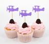 Darling Souvenir| Plane Shape Cupcake Toppers| Birthday Wedding Party Dessert Decorations - Pack Of