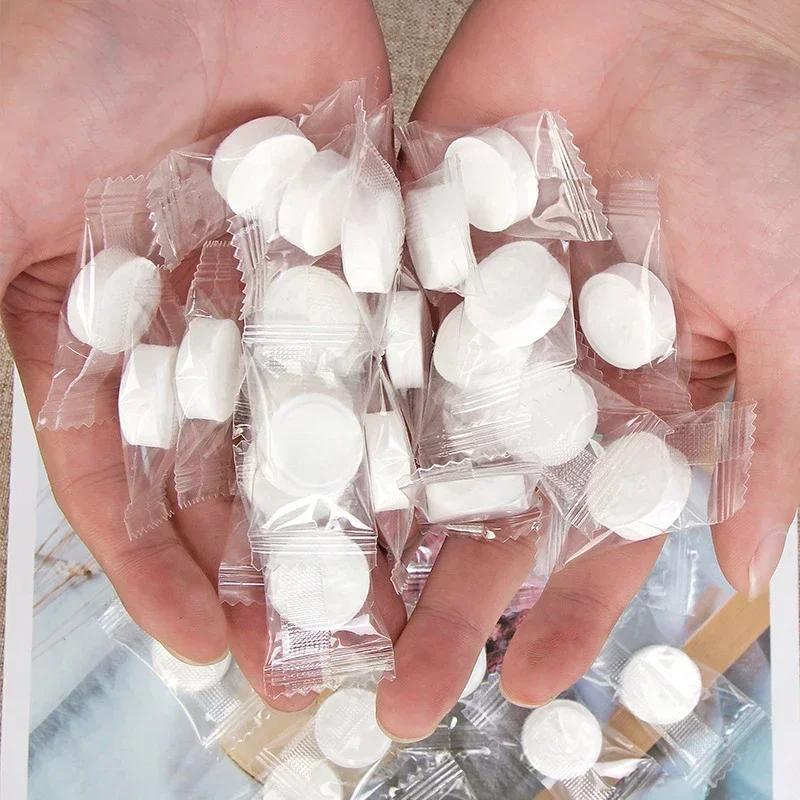 New 10/100pcs Portable Compressed Towel Disposable Face Cleaning Soft Compressed Hand Wipe Towel Non-Woven Makeup Wipes