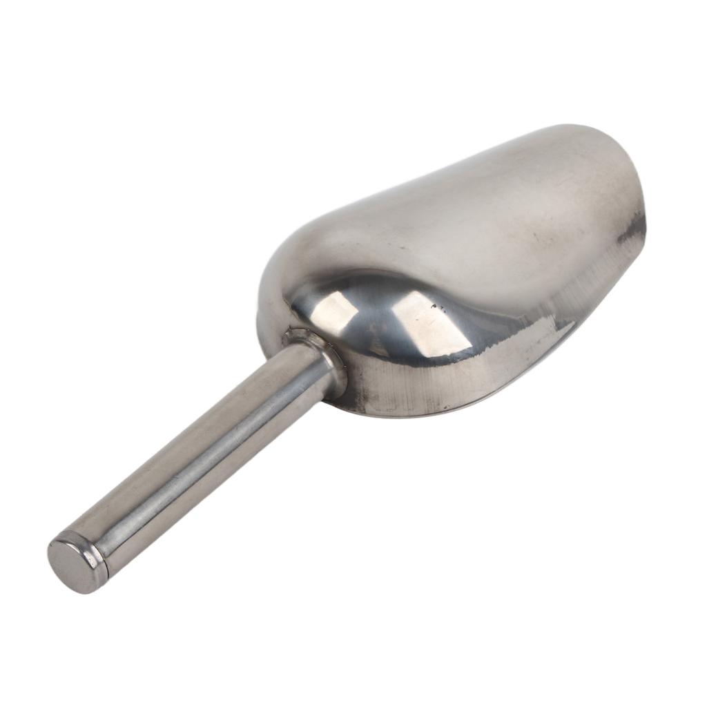 Совок для льда из нержавеющей стали, многоцелевой, утолщенный, устойчивый к ржавчине, пригодный для мытья в посудомоечной машине, металлический совок для льда