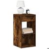 VidaXL Bedside Tables with Drawer 2 Pcs Smoked Oak 35x34x66.5 Cm, Side Table, Bedside Cabinet, Side Table for the 858722