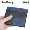 Мужской кошелек Baellerry с RFID-защитой и защитой от магнитных карт, многокарточный