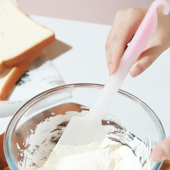Spatula Non-Stick Ergonomic Design Comfortable Cooking Grip Multi-purpose Pastry Scraper Mold