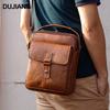 Мужская классическая сумка кроссбоди из натуральной кожи высшего качества - Настоящая вертикальная наплечная сумка для повседневных поездок