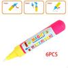 6 шт. Маркеры Ручки Водные Рисовальные Ручки для Рисования Раскрашивания Коврика