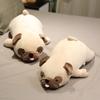 Dog Plush Doll Cute Cartoon Lazy Pug Plushies Soft Stuffed Animals Plush Toy Sleeping Companion Throw Pillow Home Decoration KIds Birthday Gift