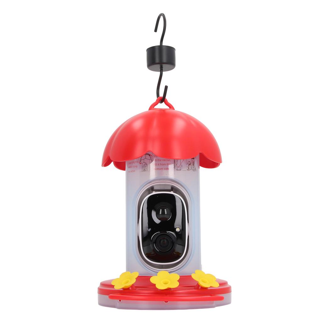 Smart Bird Feeder with 1080P Night Vision AI Camera 2L Capacity IP65 Waterproof Bird Watching