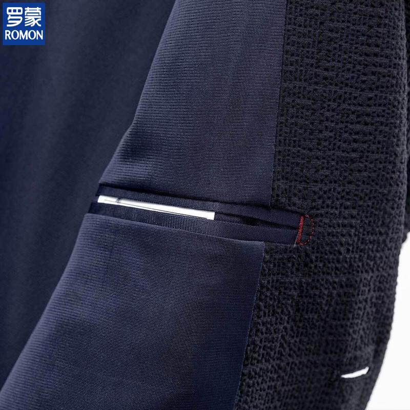 ROMON Мужской приталенный блейзер в стиле business casual