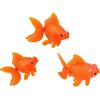 3 Pcs Orange Fake Floating Fishes Plastic Fake Goldfish Artificial Aquarium Fishes Colorful Realistic Artificial Moving Fish Ornament Decorations,