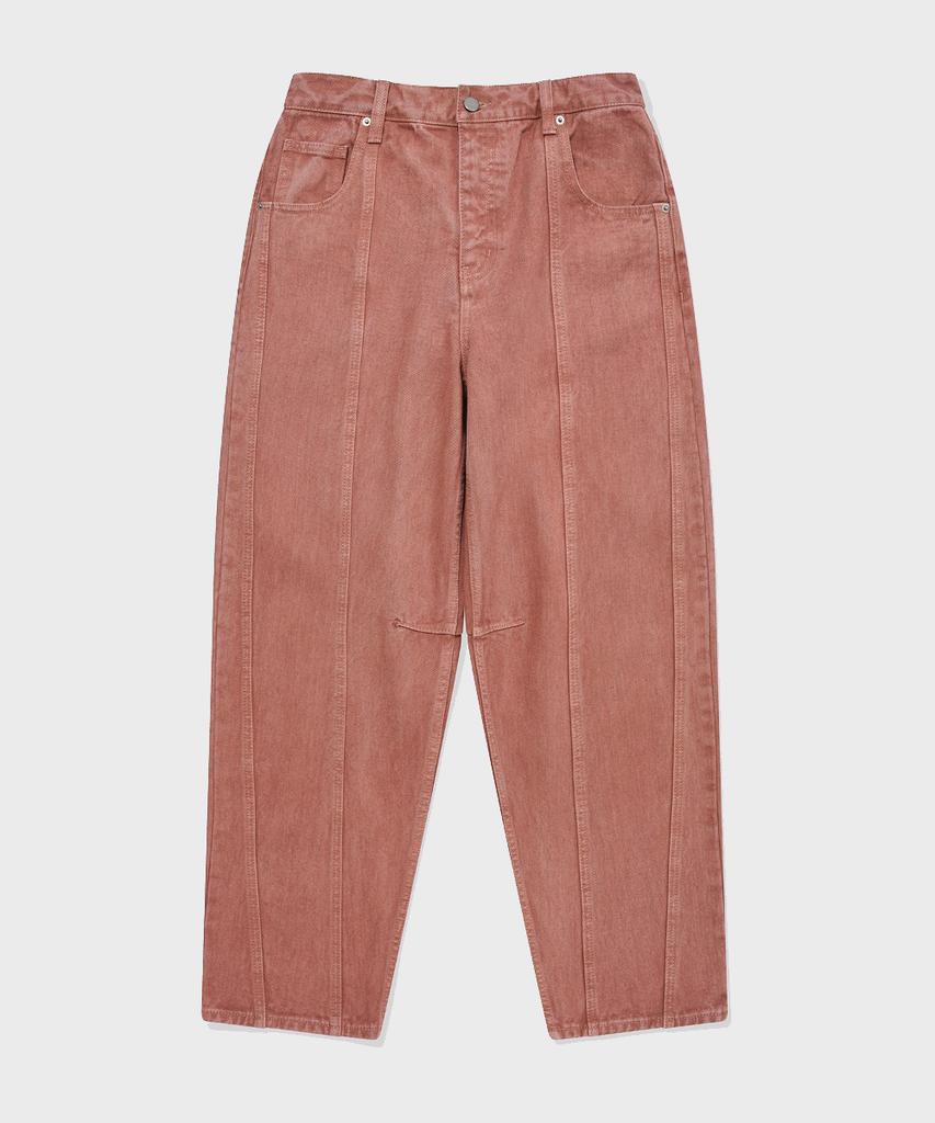FALLETT Pigment Curved Pants Pink