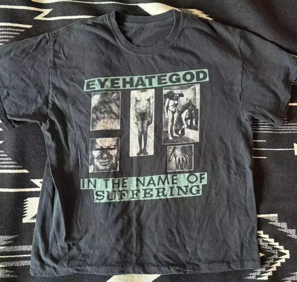 Винтажная черная футболка группы EYEHATEGOD Унисекс Концертный S-5XL DO565 Унисекс Футболка