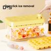 Лоток для льда с крышкой и контейнером, большая емкость для льда, форма для морозильника, штабелируемая, без BPA, легкосъемная, для охлаждения напитков, кофе, сока