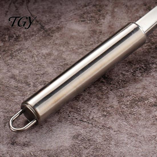 Effective Dish Cleaning Tool Stainless Steel Wool Scrubber with Long Handle, Deep Heavy Ergonomic Dishwashing Brush Duty Kitchen Scrub Brush,