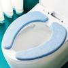 [ Toilet Cushions] Soft Set of Washable Toilet Seat Cushions - Thickened and Comfortable Warm Seat Cover - Easy Installation
