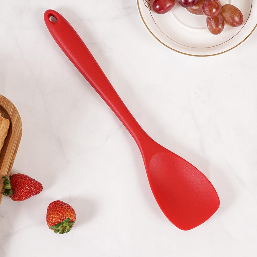 Heat Resistant Kitchen Spatula Silicone Salad Mixing Spoon Duck Tongue Shovel  Butter