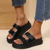 Rome Women Slippers Platform Flats Shoes Summer Fashion Open Toe Beach Flip Flops Outdoor Slingback Sandals Mujer Slides