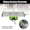 Multifunction Adjustable X-Y Axis Mini Precision Milling Machine Worktable Drill Vise Fixture Working Table Cross Slide Table