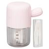 Коробка для чистки контактных линз портативная ручная мойка мини-футляр для ежедневного использования розовый