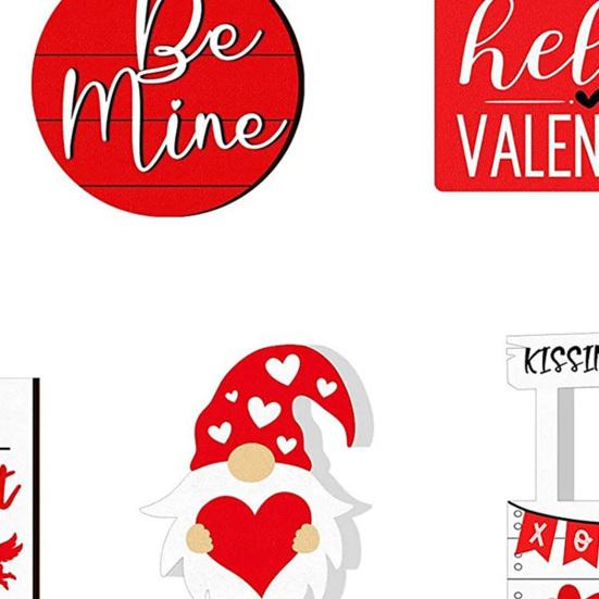 День святого Валентина многоярусный поднос Декор фермерский гном сердце деревянная табличка деревенская столешница