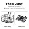 Bike Basket, Heavy-Duty Metal Wire Bicycle Basket with Hooks, Quick Install, Rust-Resistant, Large Capacity for Grocery Shopping Pets Daily Commuting