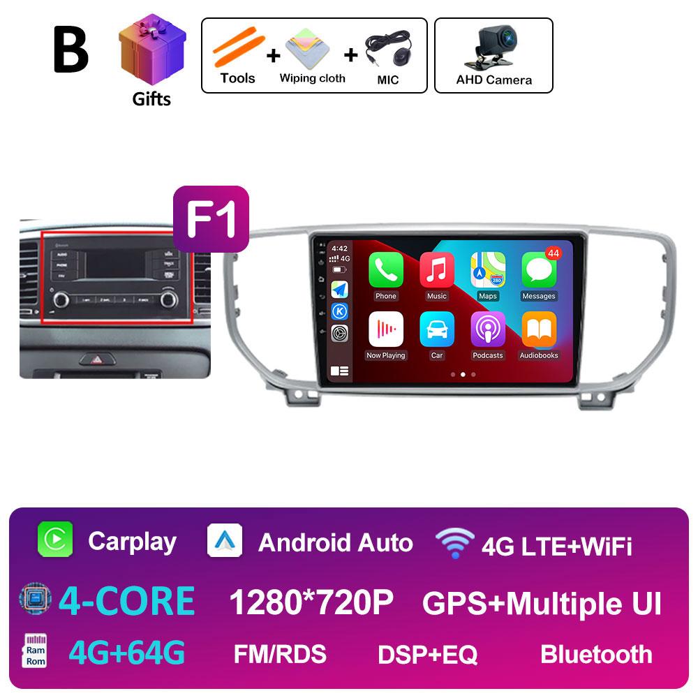 Интеллектуальная система DSP Стерео Для KIA Sportage 4 QL 2019 2020 2021 Мультимедийный плеер Навигация GPS Вентилятор охлаждения WIFI Автоинструменты