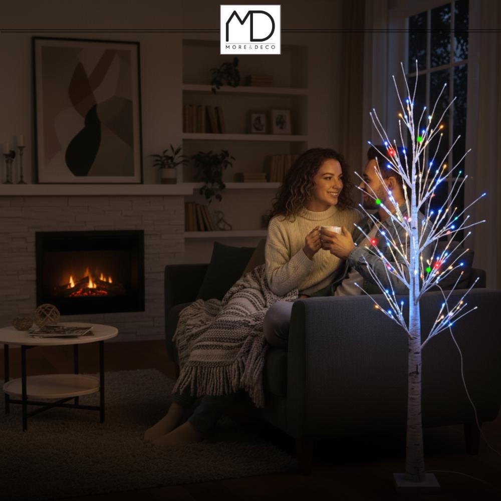 150cm Birch LED Christmas Tree with 72 Cool Blue LEDs Birch LED Christmas tree 150 cm 72 diodes cold multicolor