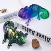 3D Силиконовая форма Хамелеон Ящерица DIY Ручная работа Рептилия Кристалл Эпоксидная смола Гипс Поделки Формы для литья Домашний декор