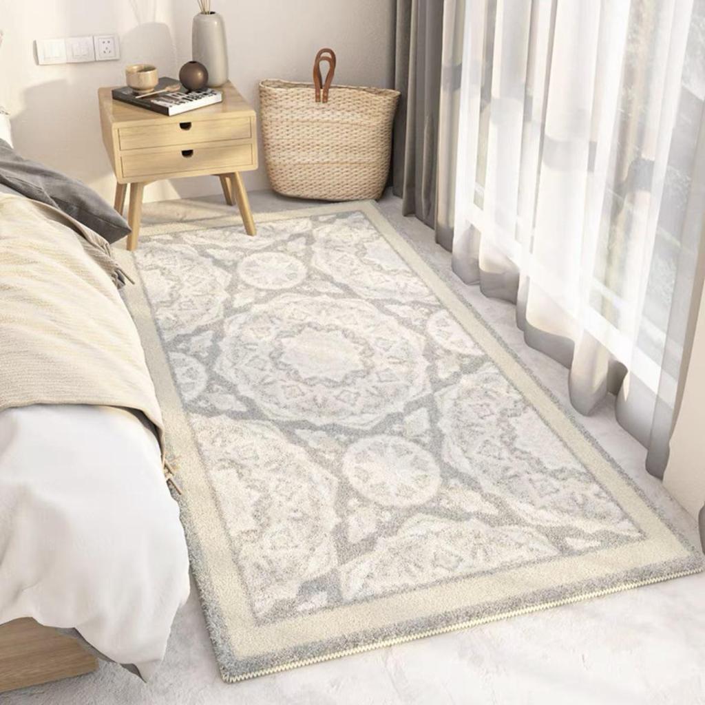 Ковер Nordic Light Luxury Imitation Cashmere Living Room Carpet | Нескользящий напольный коврик