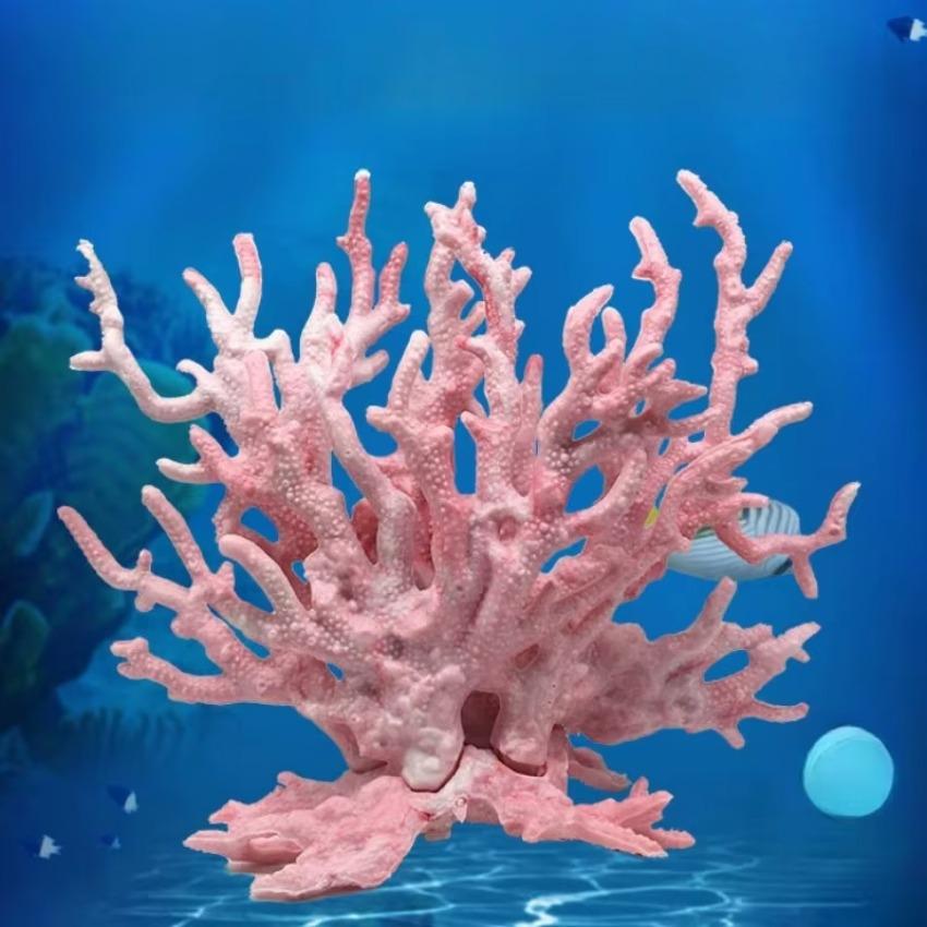 Имитация Растения Ветка Декор для Пейзажа Аквариума Искусственный Коралл Декор Аквариум Имитация Коралловой Ветки Украшение Подводный Мир