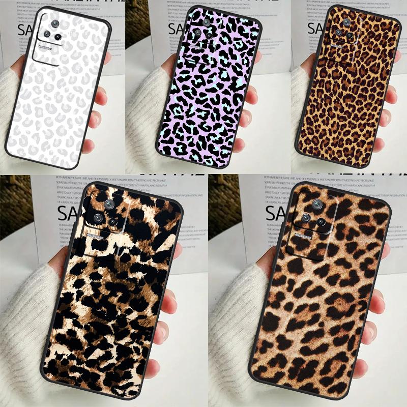 African Leopard Print Funda For POCO M6 Pro X3 X4 X5 X6 M5s F3 F5 Xiaomi 13T Pro 12T 11T 12 13 Lite 14 Ultra Case