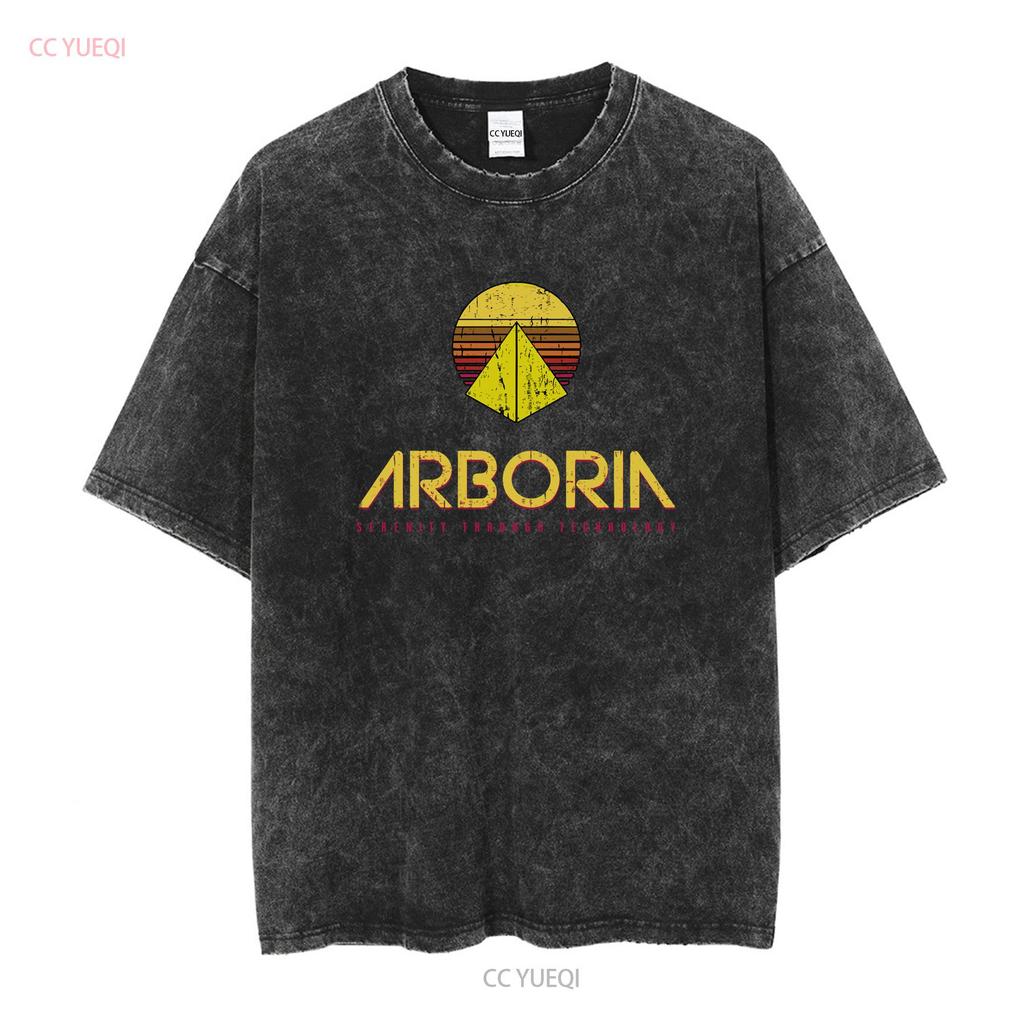Arboria T Shirt long or short sleeves vintage Washed Stylish streetwear graphic Casual designer clothes Versatile homme fashion