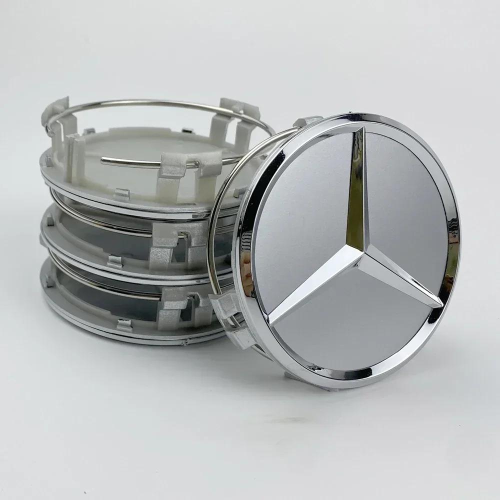 75MM Car Styling Wheel Center Covers Hub Caps Replacement Mercedes Benz Amg W211 W203 W204 W210 W124 AMG W202 CLA W212 W220 W205 CW1