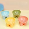 New Cat Dog Bowl High Foot Small Dog Bowl Neck Protector Pet Food Water Bowl Anti-tip Pet Feeding Dessert Snack Dish Accessories