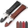 Ремешок из натуральной кожи Для Apple watch band 44мм 40мм 42мм 38мм Браслет под крокодила correa iwatch series 7 SE 6 5 4 3 8 45мм 41мм