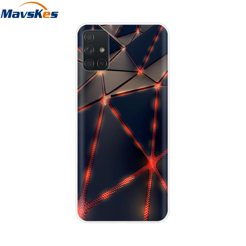 Чехол для Samsung Galaxy A51 Силиконовый Прозрачная Задняя Крышка Чехол для Телефона для Samsung Galaxy A71 SM-A715F A515F A 51 71 Чехол Fundas
