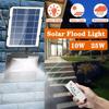 Светодиодный солнечный прожектор 10 Вт, 25 Вт, 45 Вт, 120 Вт, наружное освещение, прожектор с дистанционным управлением, IP65, водонепроницаемый солнечный платный светильник, уличный для сада