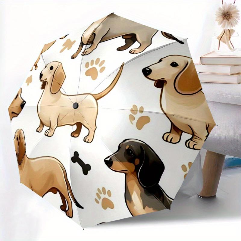 1pc Dachshund Automatic Open/close, All-Season Portable Folding Umbrella for Friends, Travel, Everyday, Events yy250812167