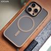 Для iPhone 16 Чехол для телефона Прозрачный Матовый Магнитный для Magsafe 15 Pro Max Ударопрочная Накладка для 14 Plus 13 12 11 Защитная Capa