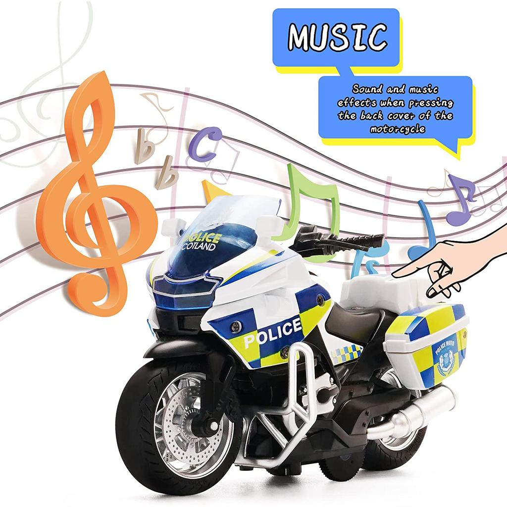 Литые игрушки для мотоциклов в масштабе 1/14, со световыми и музыкальными игрушками, модель мотоцикла, игрушечный мотоцикл для детей 3-9 лет