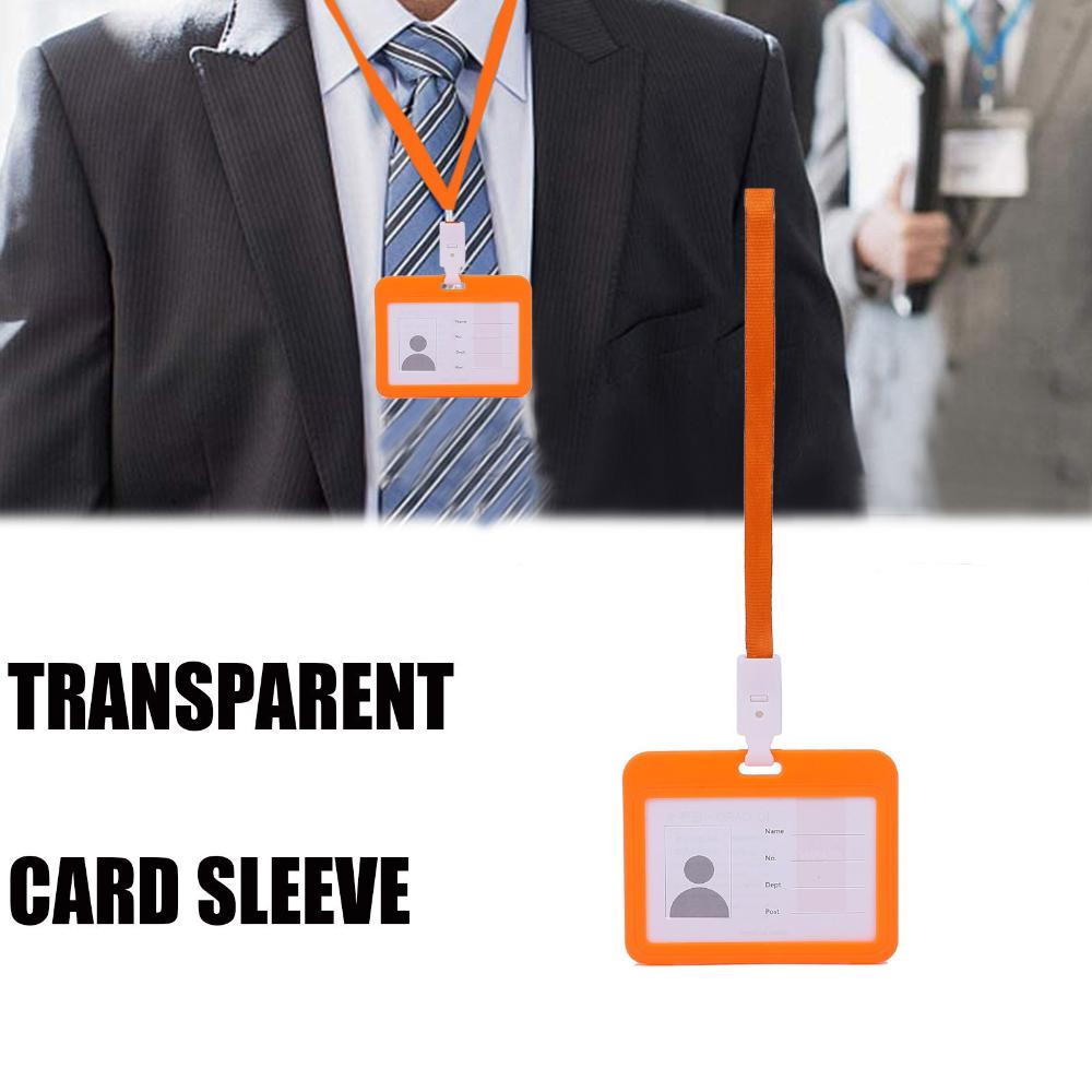 Чехол для удостоверения личности, офисный держатель удостоверения личности, защитный чехол для карты, чехол для держателя бейджа
